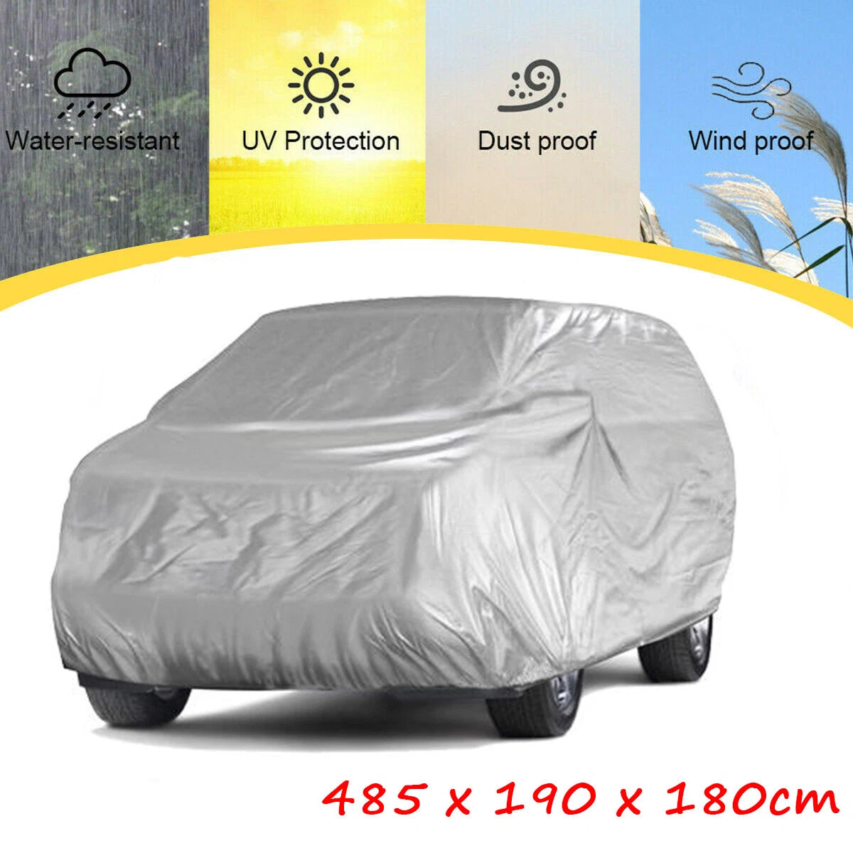 Full SUV Car Cover for Neverland (Waterproof, Outdoor, Rain, Dust Protection)