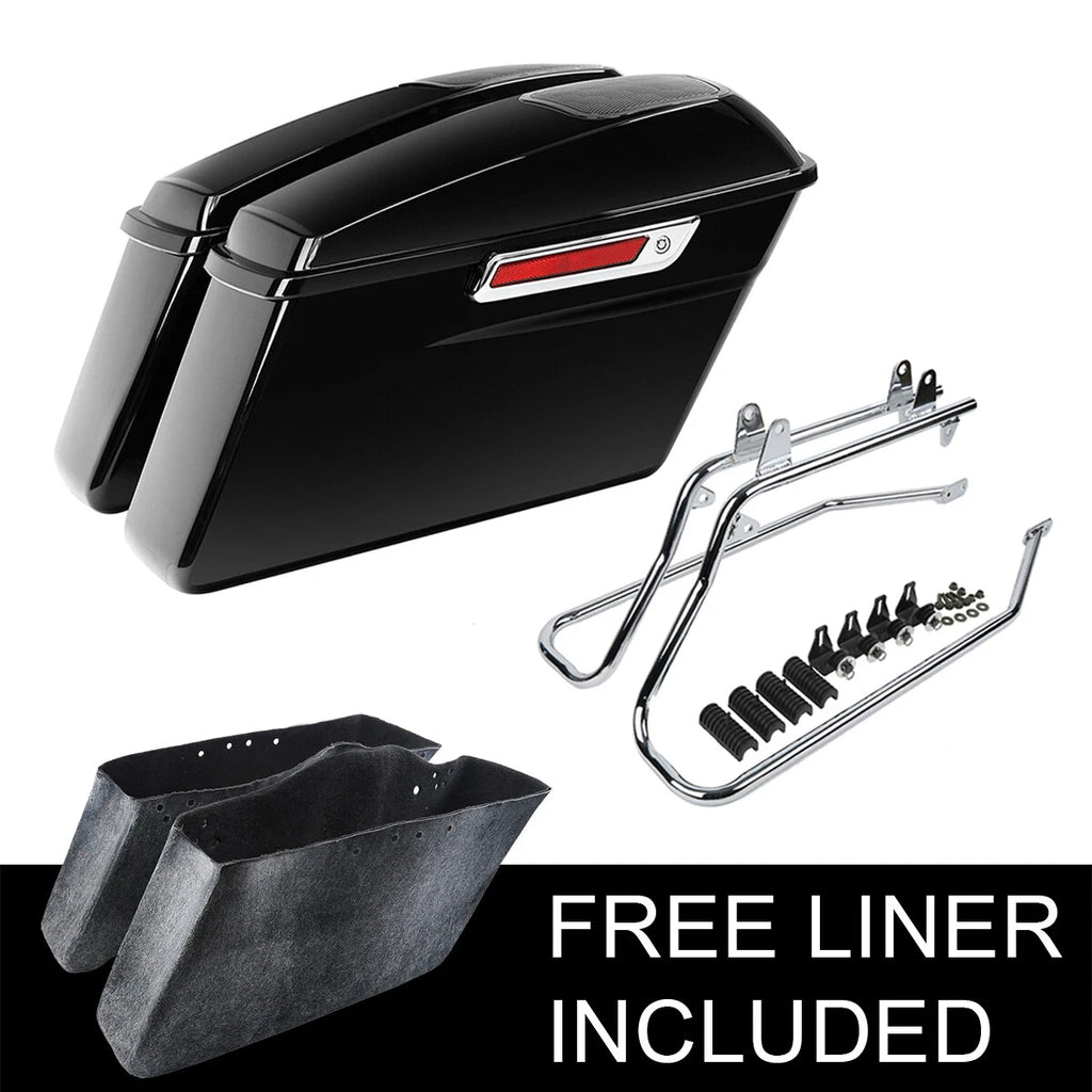 Hard Saddlebag Speaker Lid Conversion Bracket for Harley Softail (1984–2013)