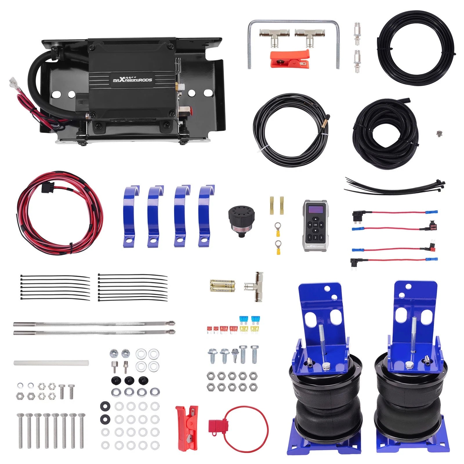Air Suspension Kit + Wireless Compressor for Ford E-450 Econoline (1996–2005)