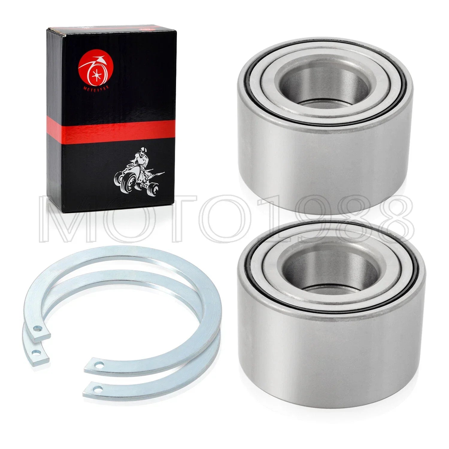 2 x Front Wheel Bearing & Circlip Kit for Honda TRX420 Rancher 4x4 (2014–2024)