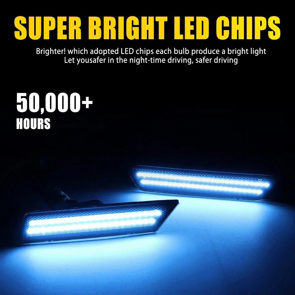 Set of 4 LED Fender Side Marker Lights for Chevy Camaro (2010–2015)