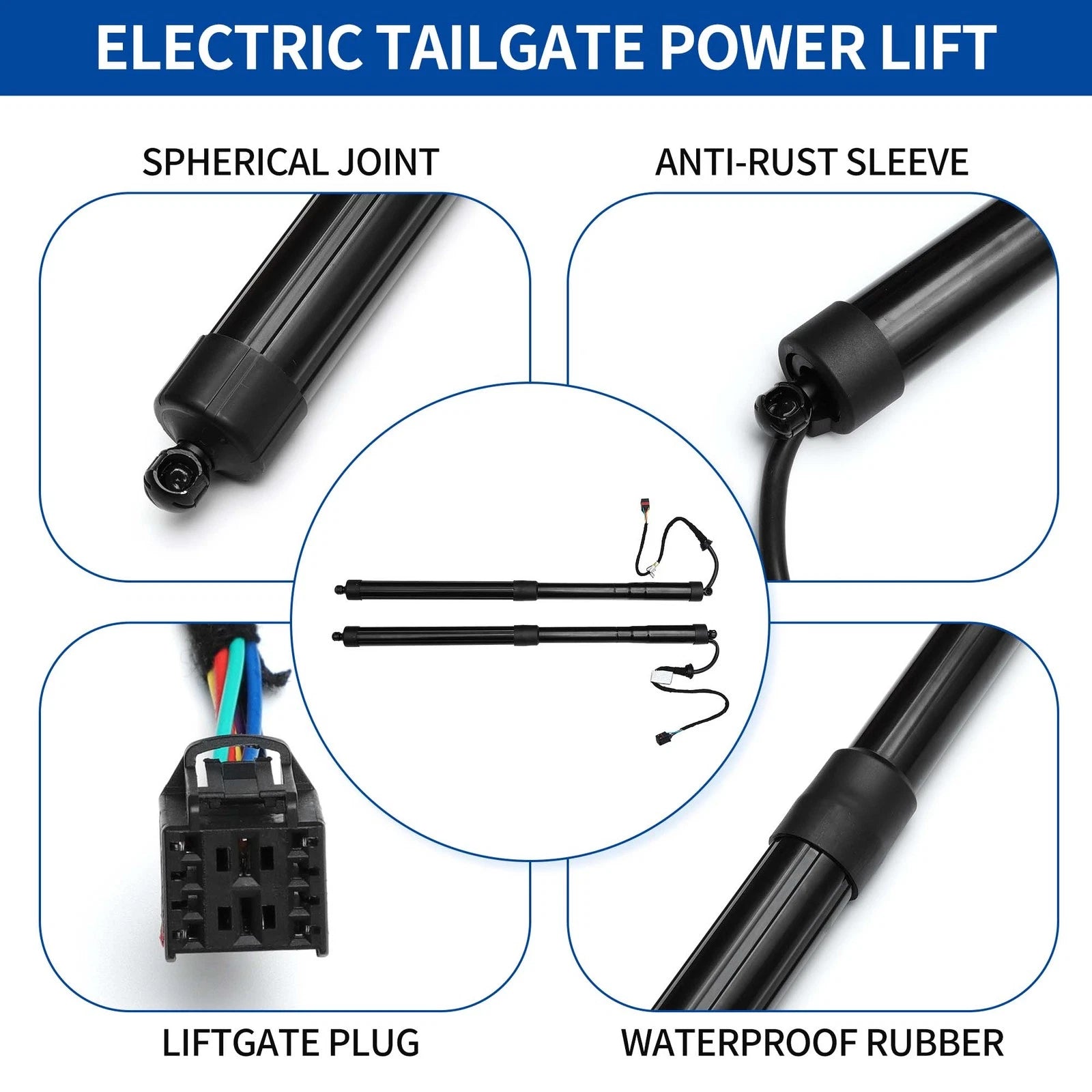 Rear Tailgate Power Lift Support for Volkswagen Touareg (2011–2015) No.7P6827851D