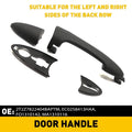 2X Door Handle for Ford Focus (2000–2007) 2T2Z7822404BAPTM Rear Outer Smooth Black