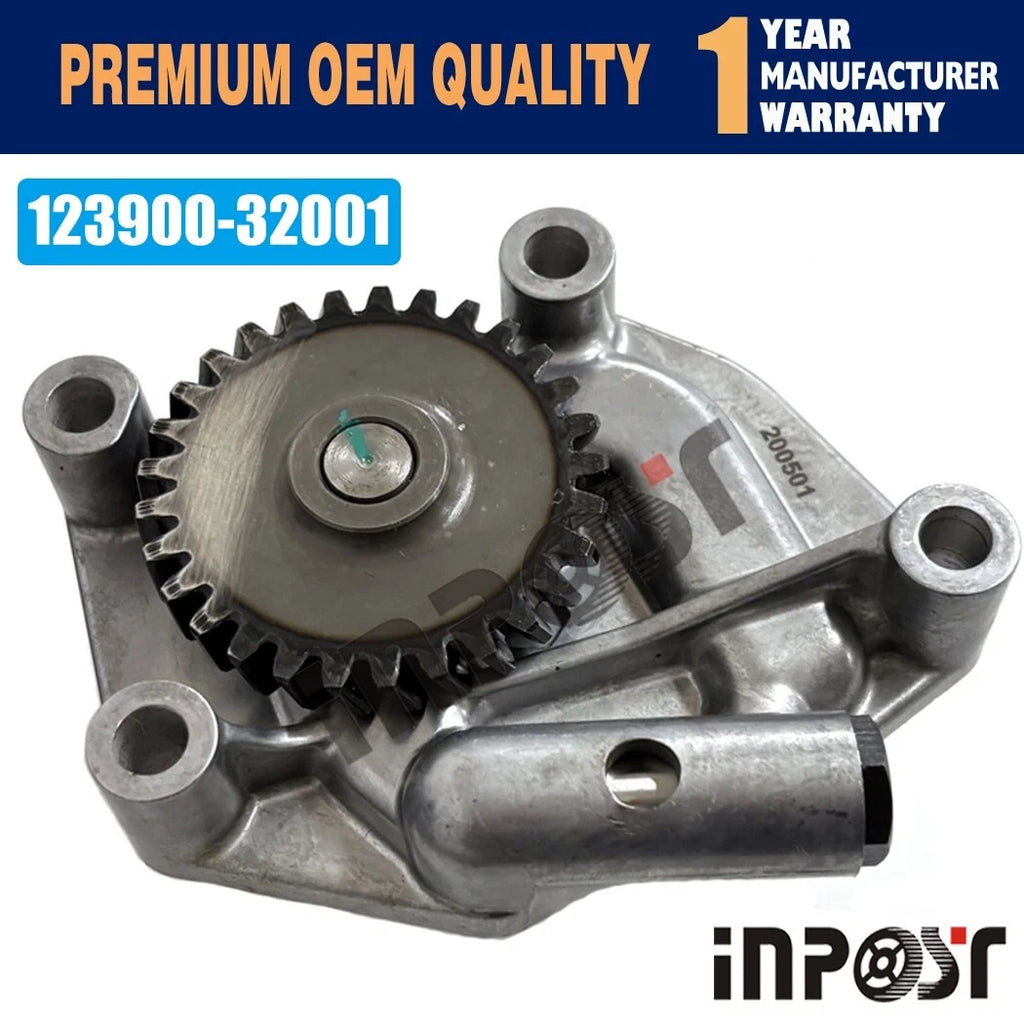 Oil Pump 123900-32001 for Komatsu Excavator 4D106T S4D106 Yanmar 4TNV106