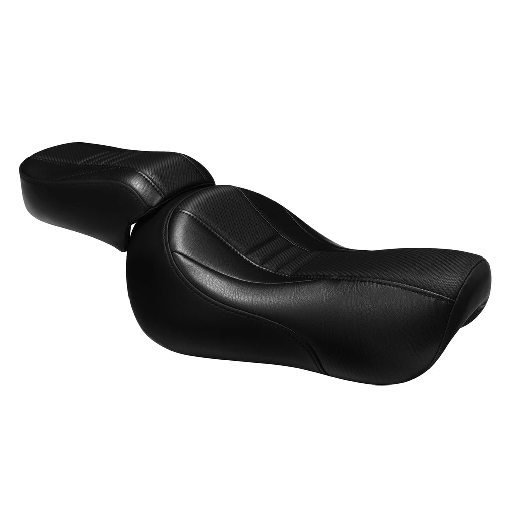 Black Driver & Passenger Seat for Harley Iron 883 XL883N (2016–2022)