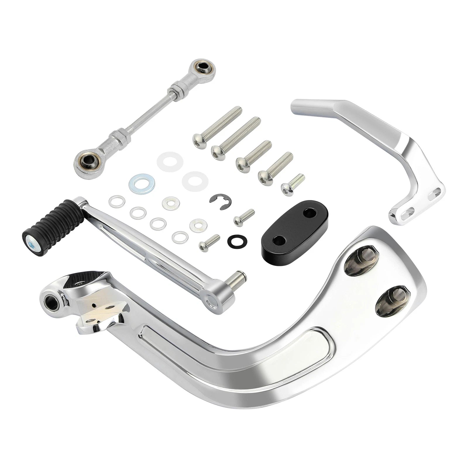 Chrome Mid Controls Shift Side Set for Harley Sport Glide Fat Bob (2018–2026)