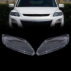 Headlight Clear Lens Cover Replacement for Mazda CX-7 (2007–2012) Left+Right