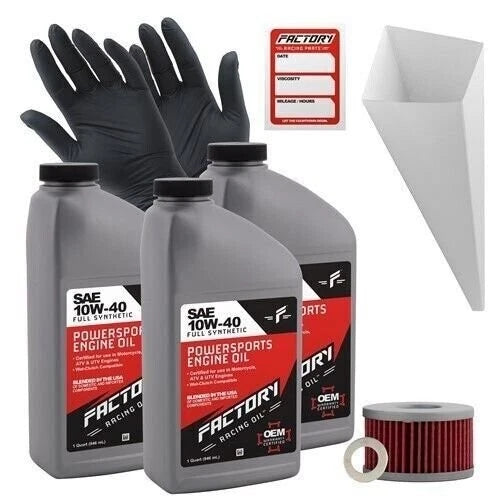 3Qt Oil Change Kit for Suzuki DR650S, DR650SE (10W40)