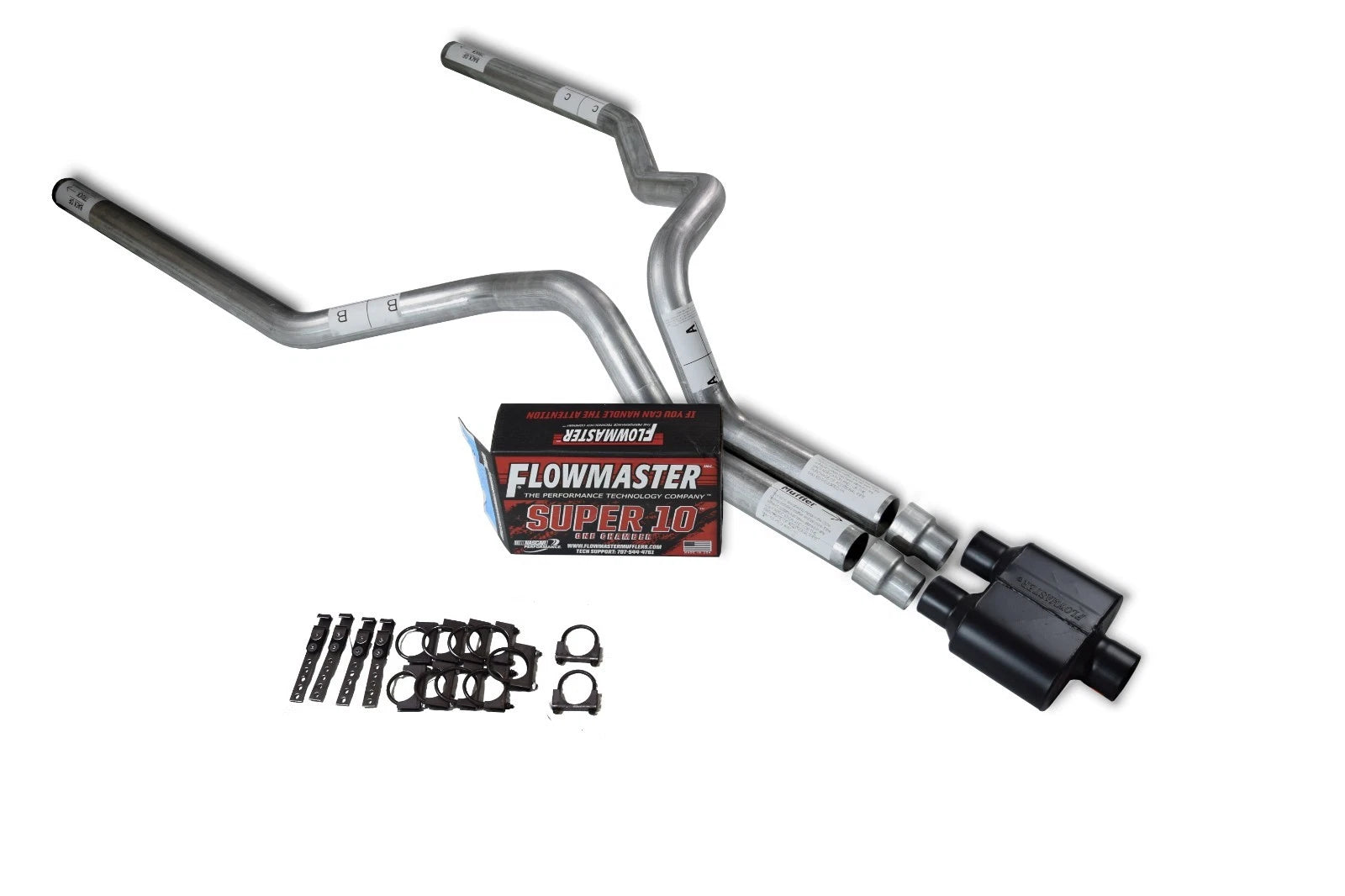Dual 3" Exhaust Kit for Chevy GMC 1500 Truck (2007-2014)