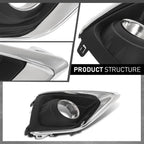 Fog Light Bezel Lamp Cover for Buick Envision (2019–2020) with Chrome Trim