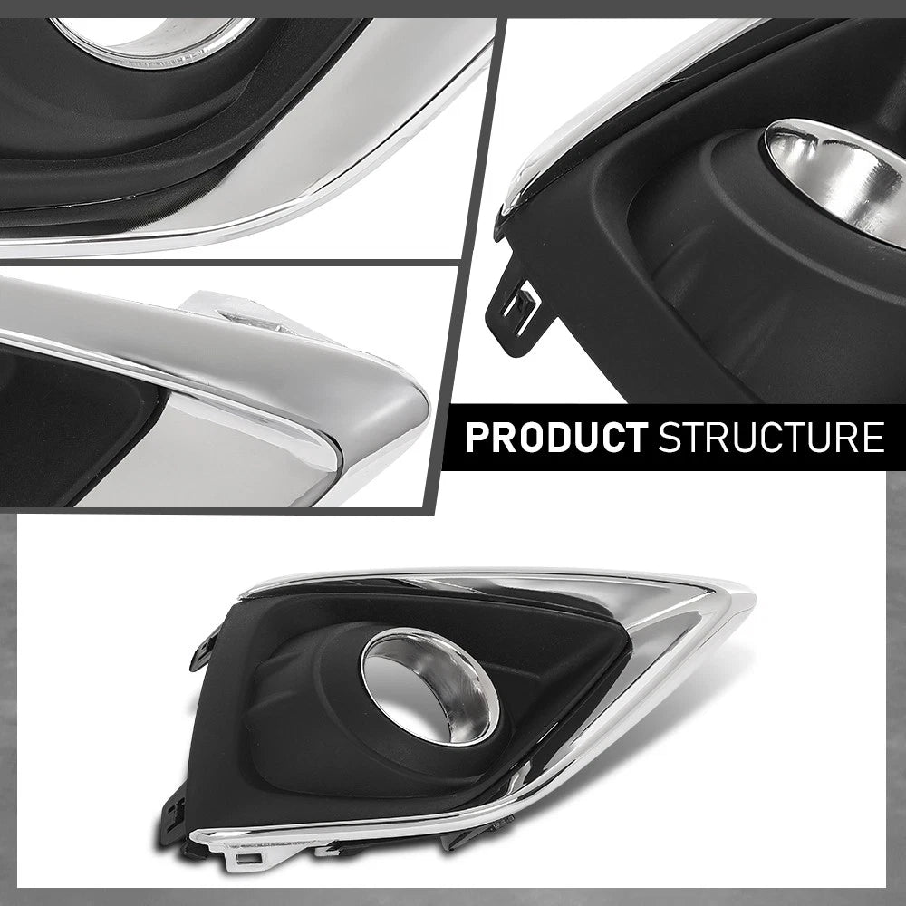 Fog Light Bezel Lamp Cover for Buick Envision (2019–2020) with Chrome Trim