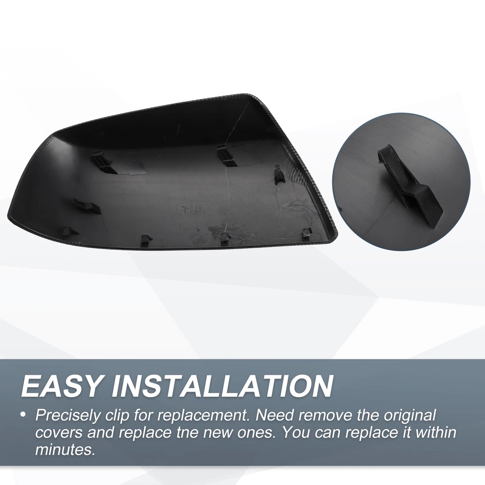 Set of 2 Rearview Mirror Cover Caps for Toyota Tundra Sequoia (2014–2021)