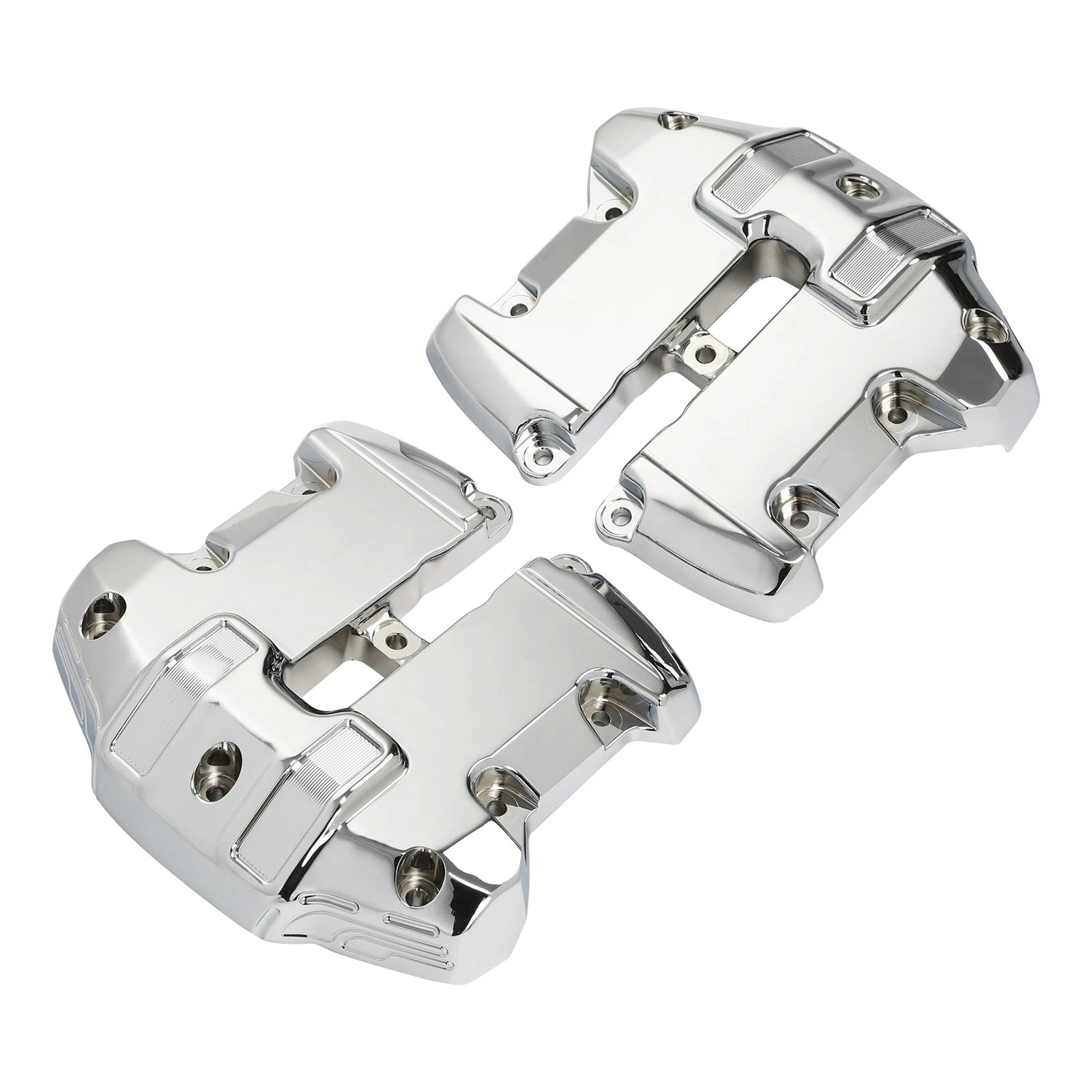 Upper Rocker Box Covers for Harley Touring Road Glide (2017–2024) Chrome