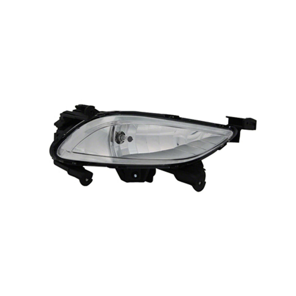 Replacement White Driver Side Fog Light Assembly w/White Bezel