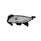 Replacement White Driver Side Fog Light Assembly w/White Bezel