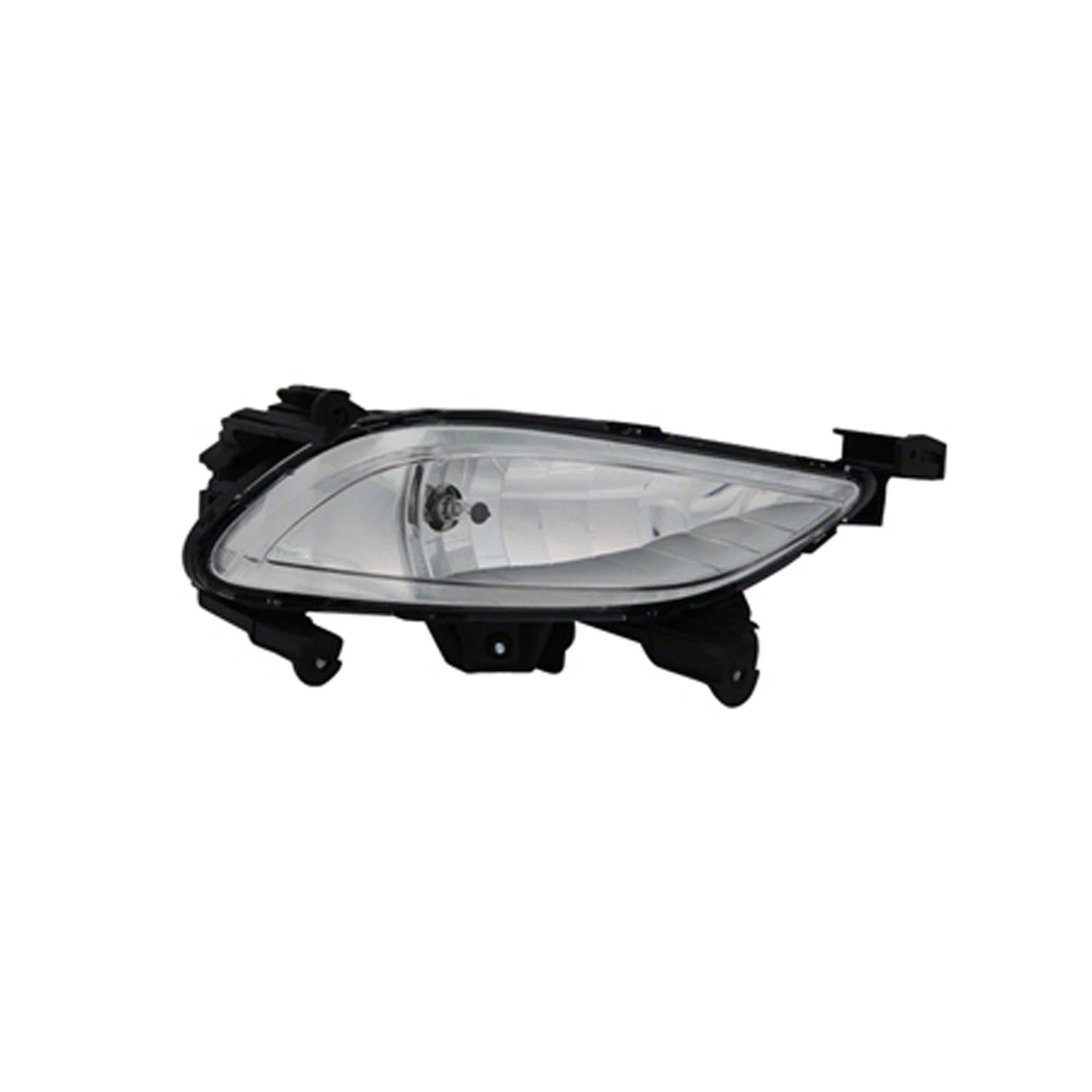 Replacement White Driver Side Fog Light Assembly w/White Bezel