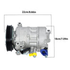 AC Compressor 4-Groove for Porsche Panamera (2017–2023) Cayenne (2019–2023)