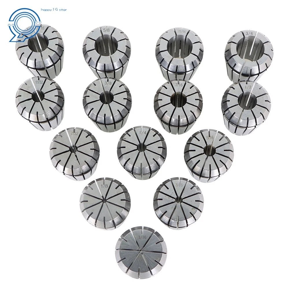 14Pcs ER32 Spring Collet Set for CNC Milling Lathe Machine