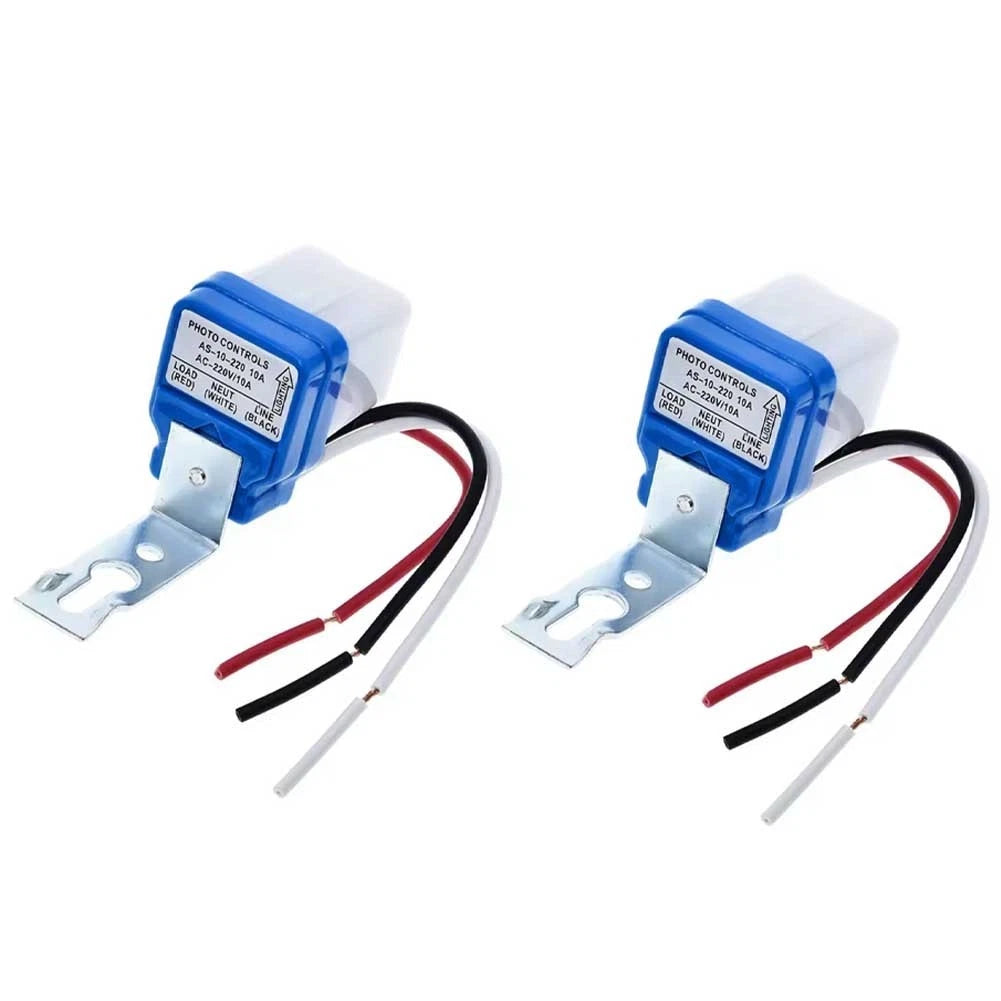 2PC Twilight Switch Sensor for Outdoor Street Lighting (220V)