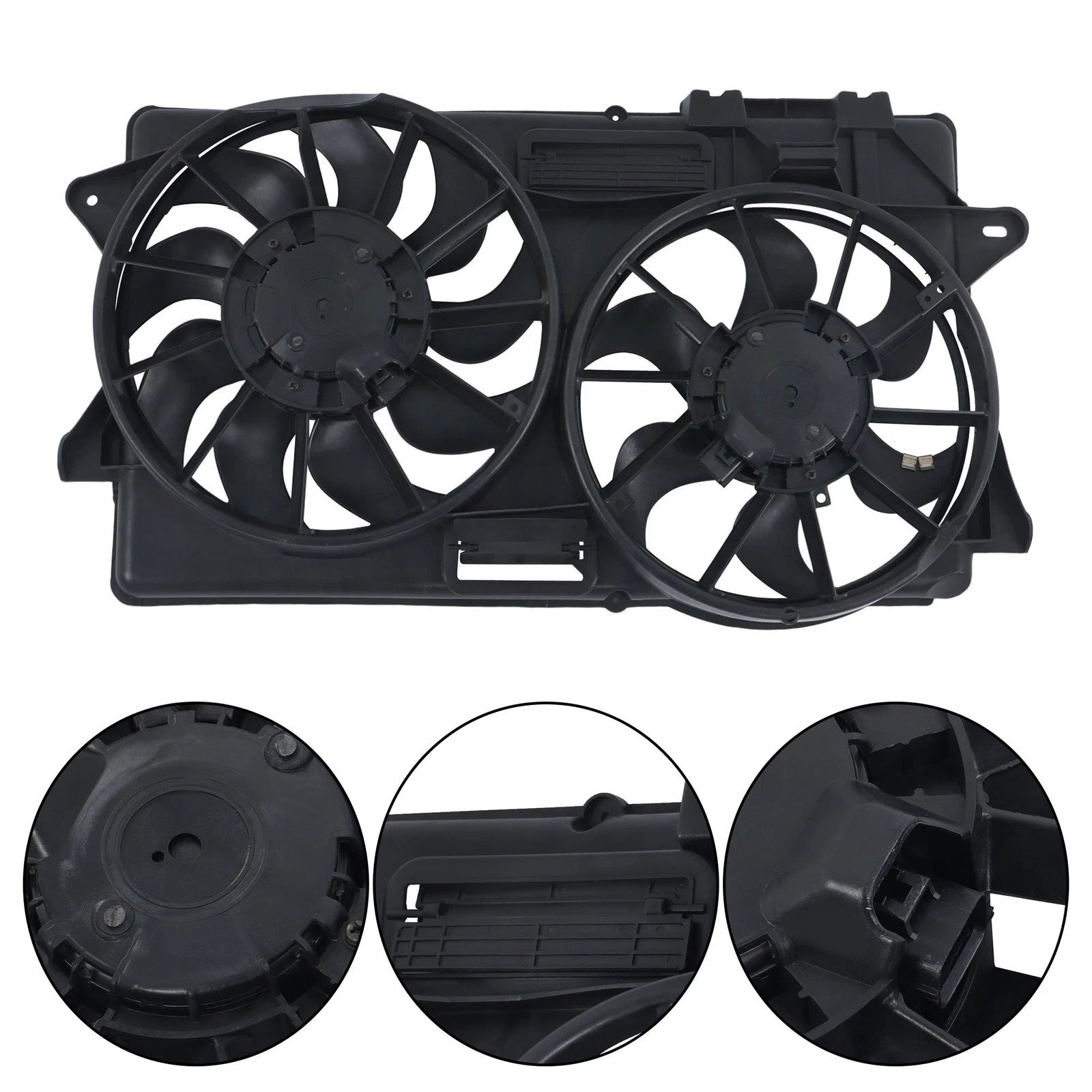 Dual Radiator Cooling Fan with Shroud for Ford Mustang (2015–2022)