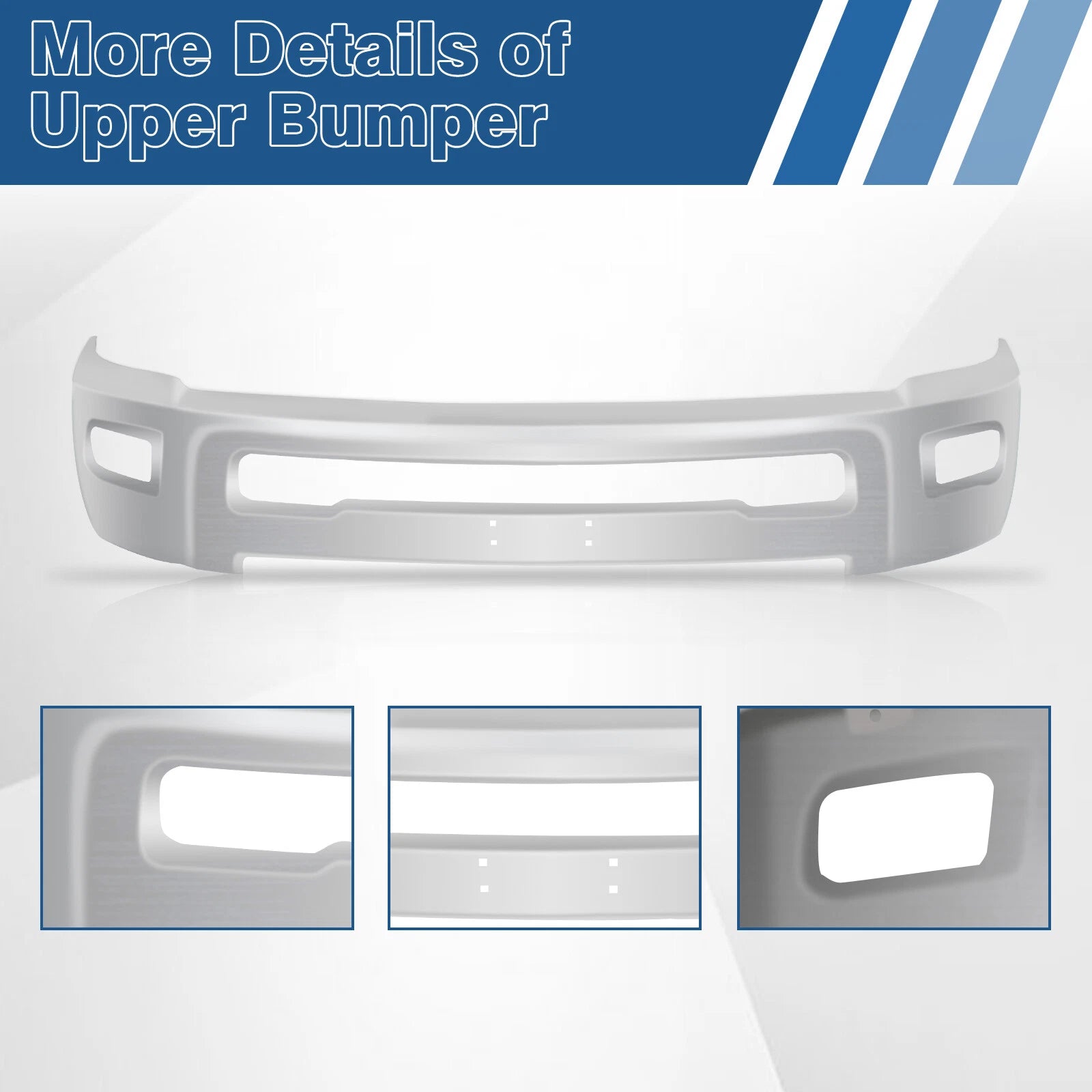 Chrome Steel Front Bumper for Dodge Ram 2500 3500 (2011–2018)