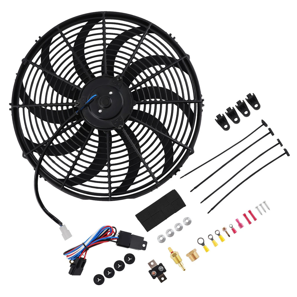 16" High Flow Fan for Universal Cooling System 3000CFM Thermostat Kit