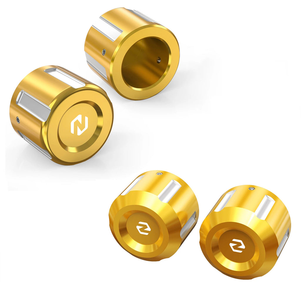 Set of 4 Front Rear Axle Nut Covers for Harley Electra Glide FLHT (2019–2022)