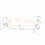 Set of 8 Front Lower Control Arms Tie Rods for Chevy HHR (2006-2011)