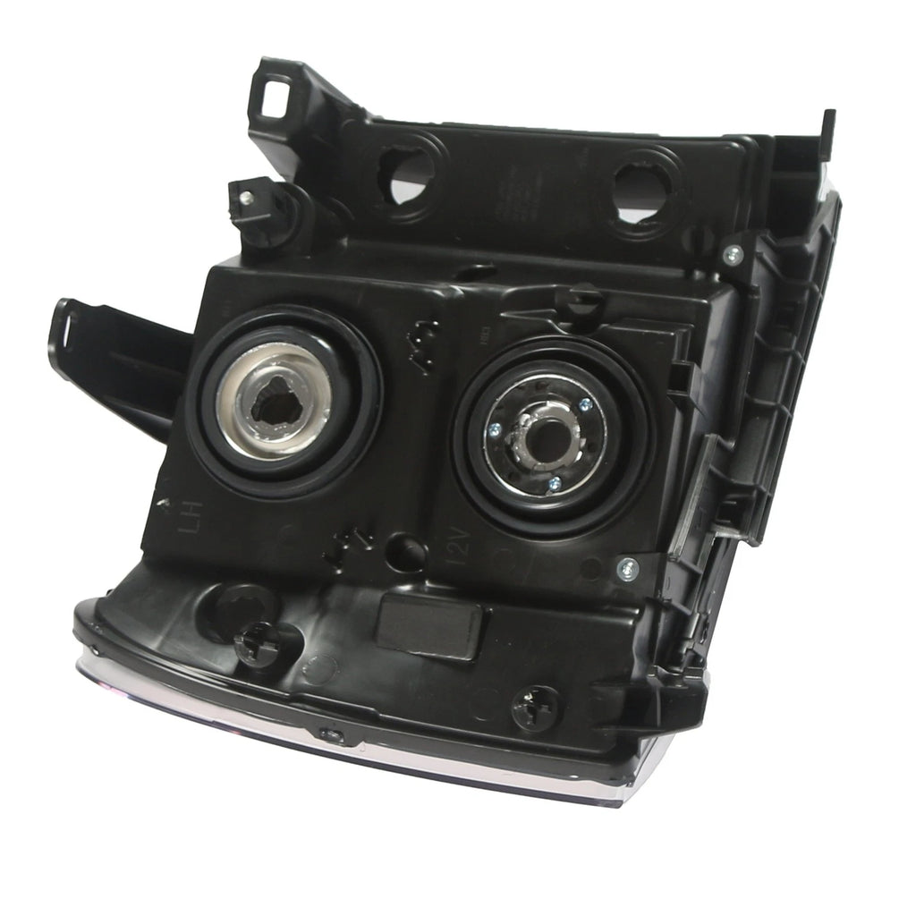 Headlights for GMC Sierra 1500 2500HD 3500HD (2007–2013) Black Housing Amber Lamps