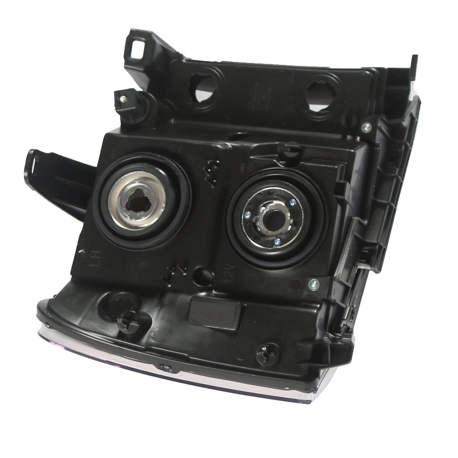 Headlights for GMC Sierra 1500 2500HD 3500HD (2007–2013) Black Housing Amber Lamps