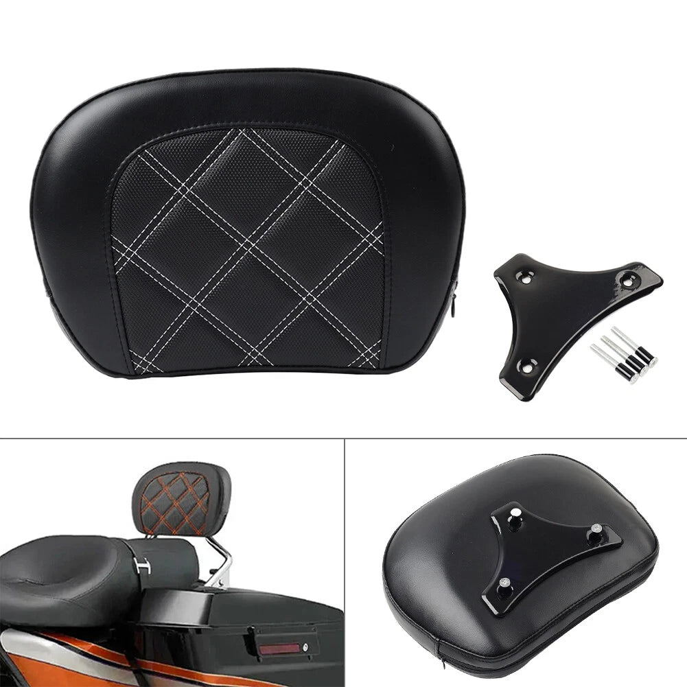 Sissy Bar Backrest Pad Kit for Harley Road King FLHR, FLTR