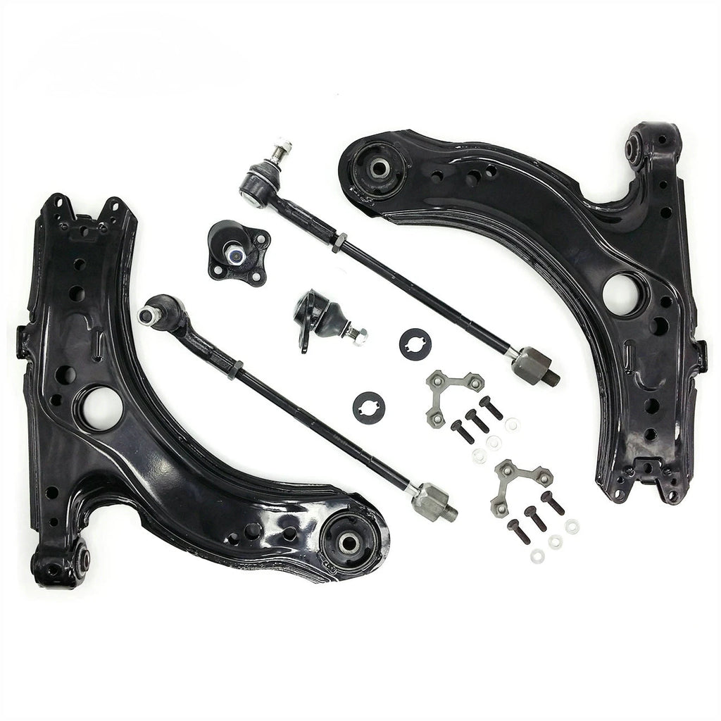 Front Lower Control Arms Tie Rod Kit for VW Beetle Golf Jetta (1999–2010)