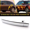 Set of 2 Outside Door Handles for Nissan Infiniti US V (Front/Rear)