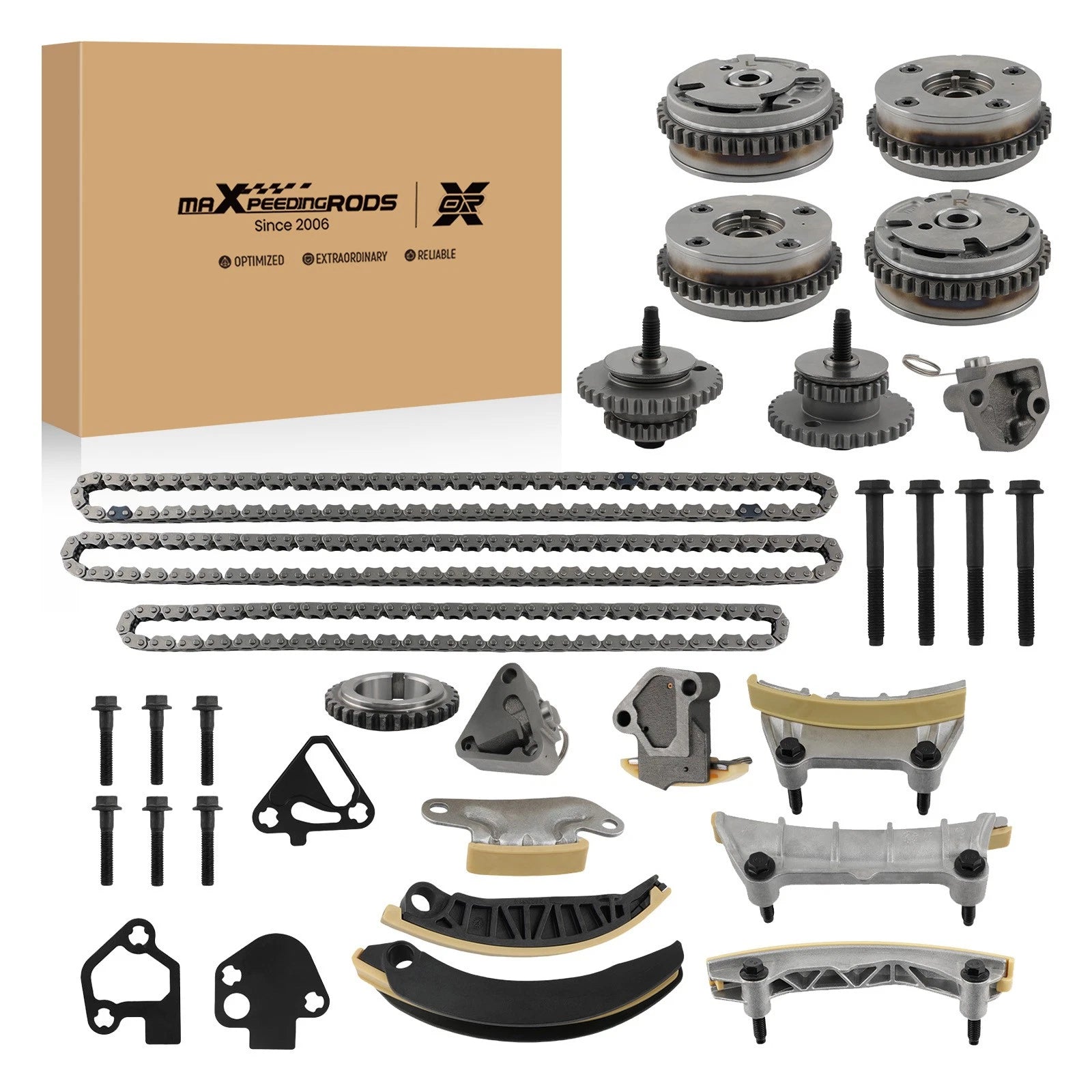Timing Chain Kit & VVT Gears for Chevy Equinox Buick Enclave 3.6L V6 (2010–2017)