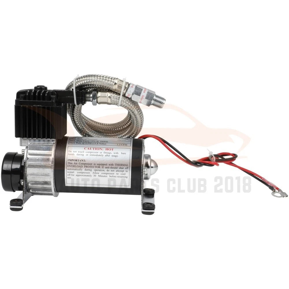 Air Compressor Kit for Train Horns and Air Suspension (12V, 130PSI)