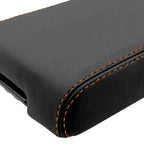 Leather Synthetic Console Armrest Cover for Dodge Nitro (2007–2011) Orange Stitch