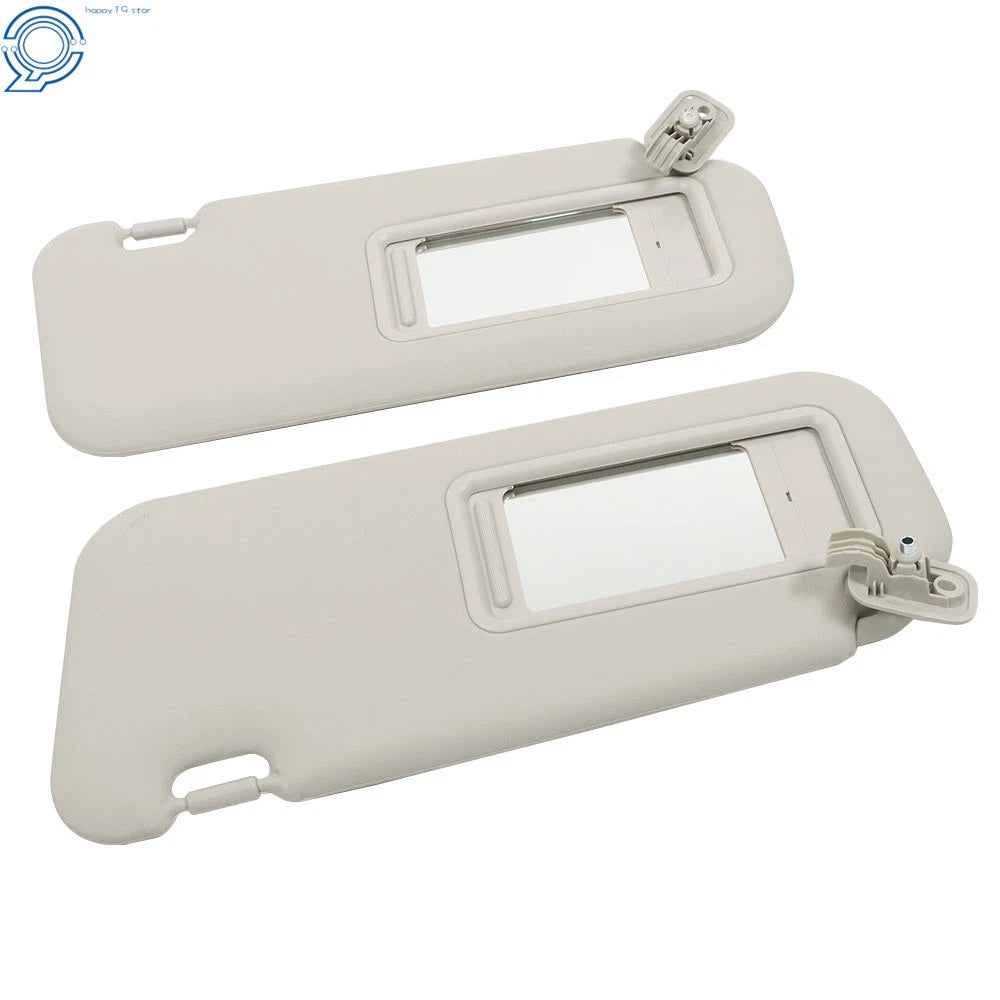 Set of 2 Sun Visors for Mazda 3 (2010–2013) Gray
