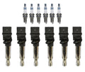 Set of 6 Denso Ignition Coils for Iridium Power (Gap 0.035)