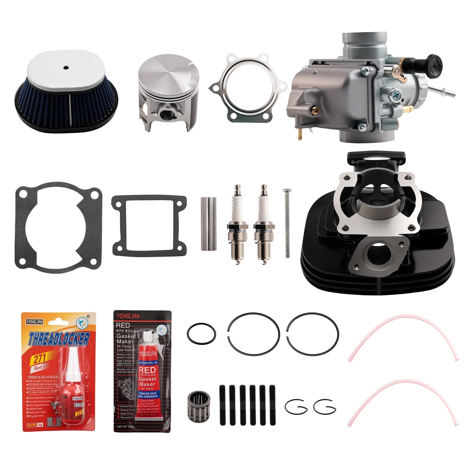 New Top End Cylinder Piston Carburetor Gasket Kit For Yamaha Blaster 200 YFS200