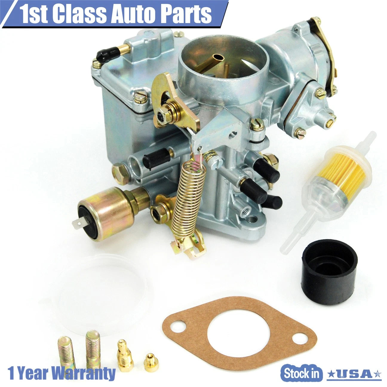 34 Pict-3 Carburetor for VW Beetle (1971–1979) Dual Port 12V
