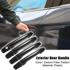 Set of 4 Keyless Holes Door Handle Covers for Mitsubishi  Carbon Fiber