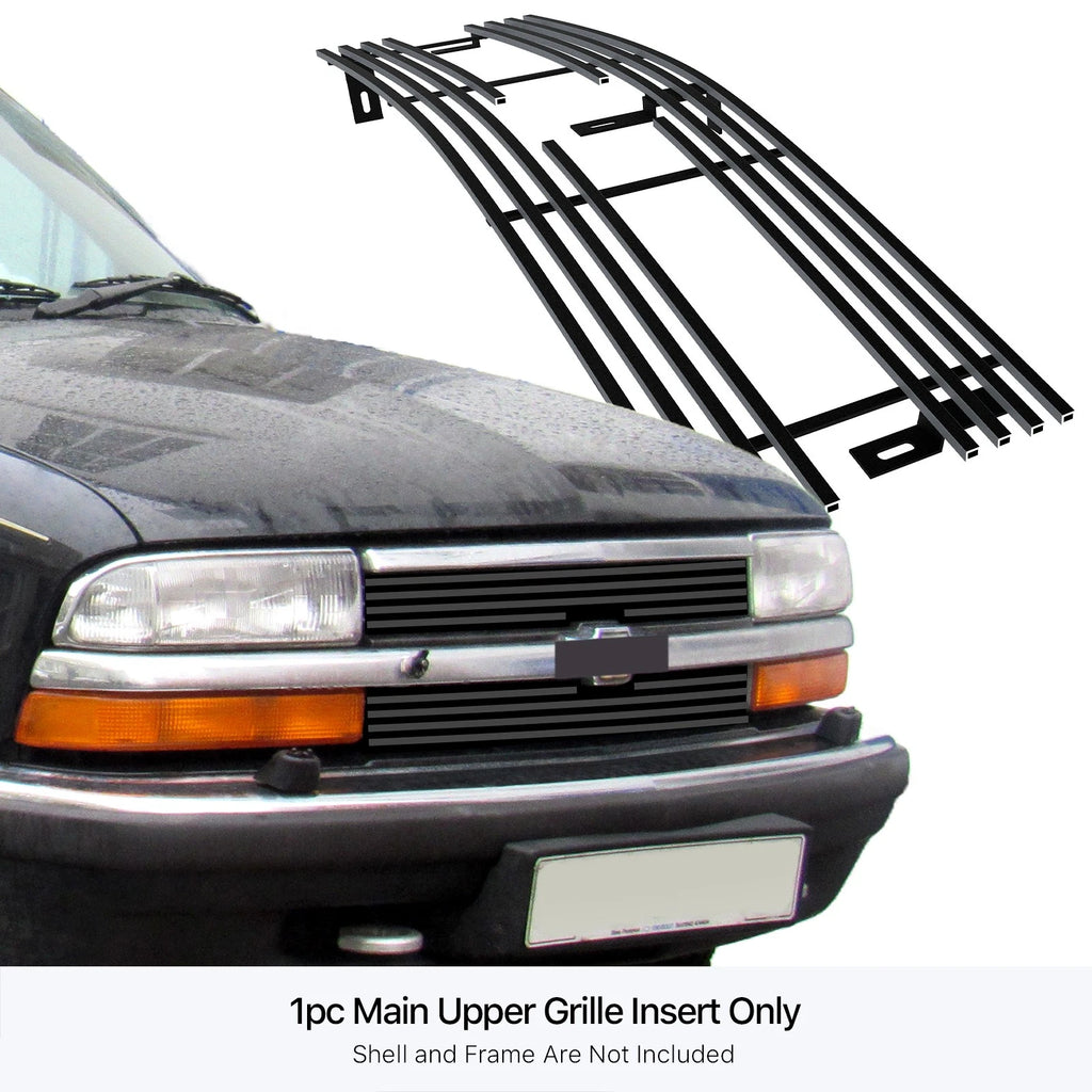 Black Stainless Steel Billet Grille Insert for Chevy S-10/Blazer (1998-2004)