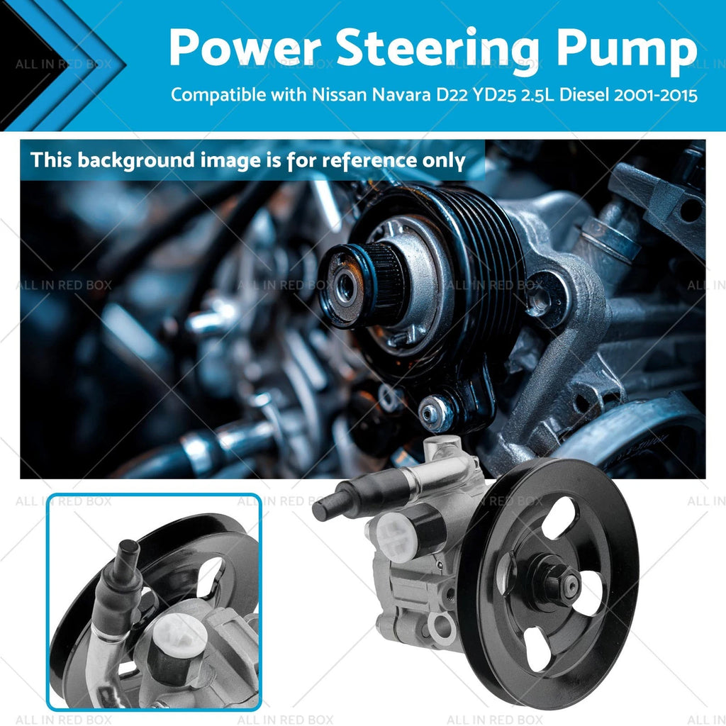 Power Steering Pump with Pulley for Nissan Navara D22 (2001–2015)