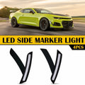 Set of 4 White LED Smoke Side Marker Lights for Chevrolet Camaro (2016–2021)