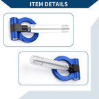 Tow Hook for Toyota Yaris (2023) - Metal Towing Ring, 23.0cm, Blue