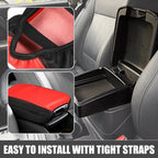 Center Console Armrest Cushion for Toyota Corolla Cross (2022–2023) Black Red
