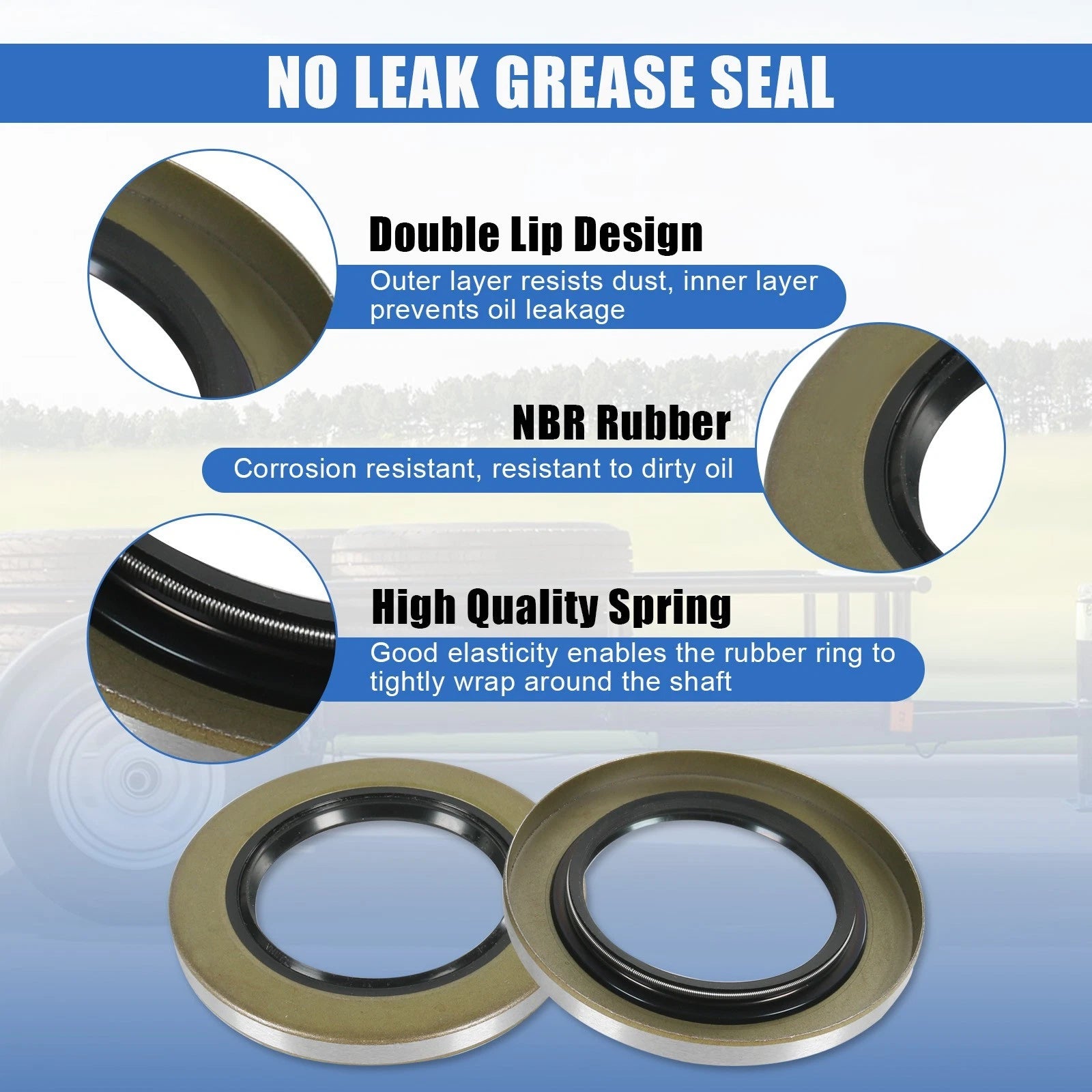 Set of 4 Boat Trailer Hub Wheel Bearings for 5200-7000lb Axles