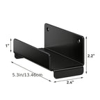 Set of 2 Black Heavy Duty Ladder Hooks for Garage Wall Organizer