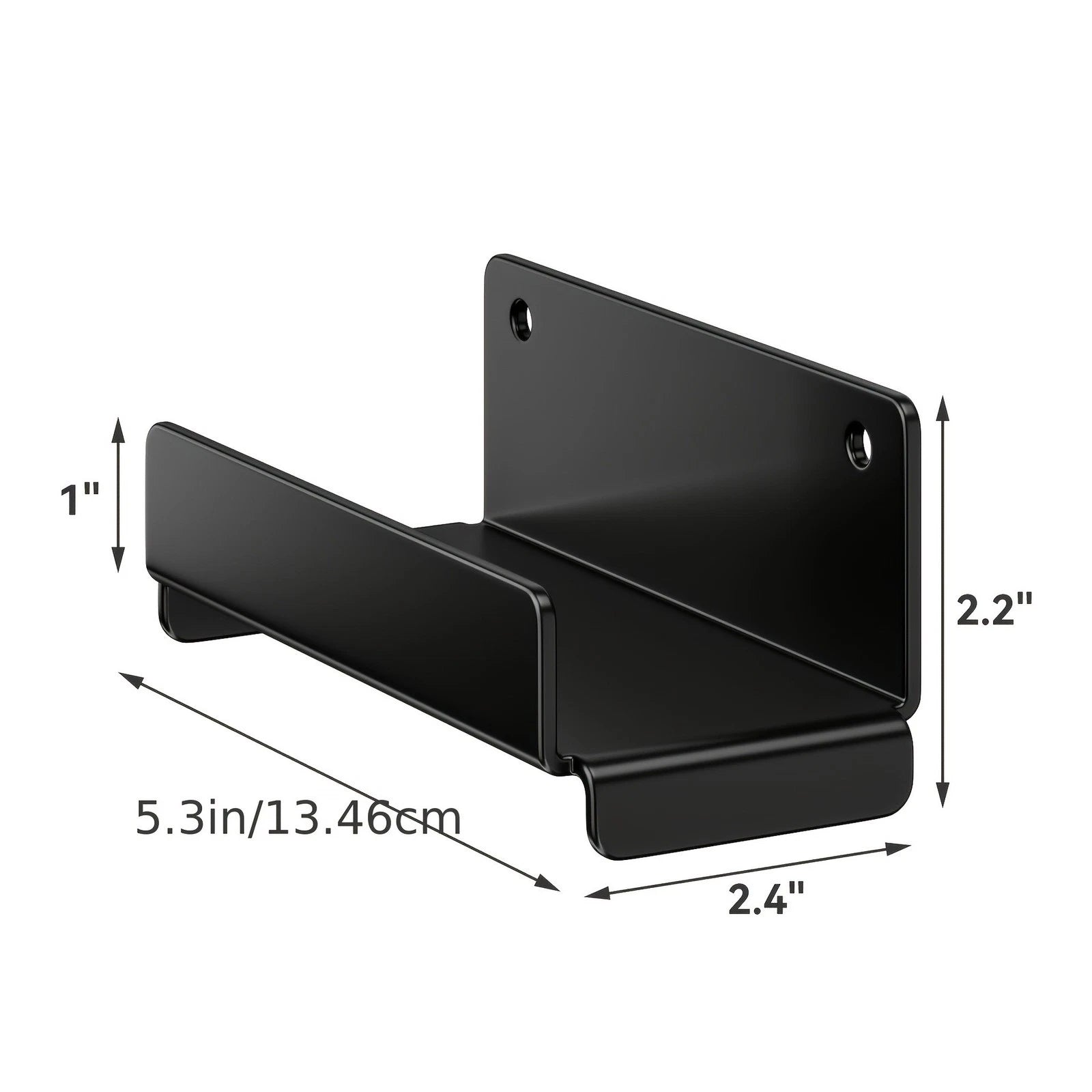 Set of 2 Black Heavy Duty Ladder Hooks for Garage Wall Organizer