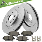 Front Disc Rotors & Ceramic Brake Pads for Chevy Cruze Volt Bolt EV (2016–2021)